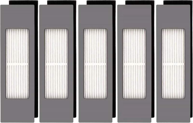 CHAIN PEAK (5 Pieces) N10 HEPA Filter for Robot Vacuum Ecovacs DEEBOT OZMO N10 N10 Plus 920 950 T8 AIVI Max T9 T5 N5 N7 N8+ N8 Pro Plus DX55 DX93 DJ65, Robot Vacuum Cleaner Filter Kit - Image 1